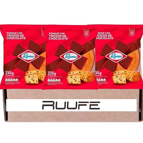 Ponque Ramo (Pck de 3) con Chips de Chocolate es un delicioso snack cake colombiano colombiano Snack de colombia en línea Bocadillos colombianos