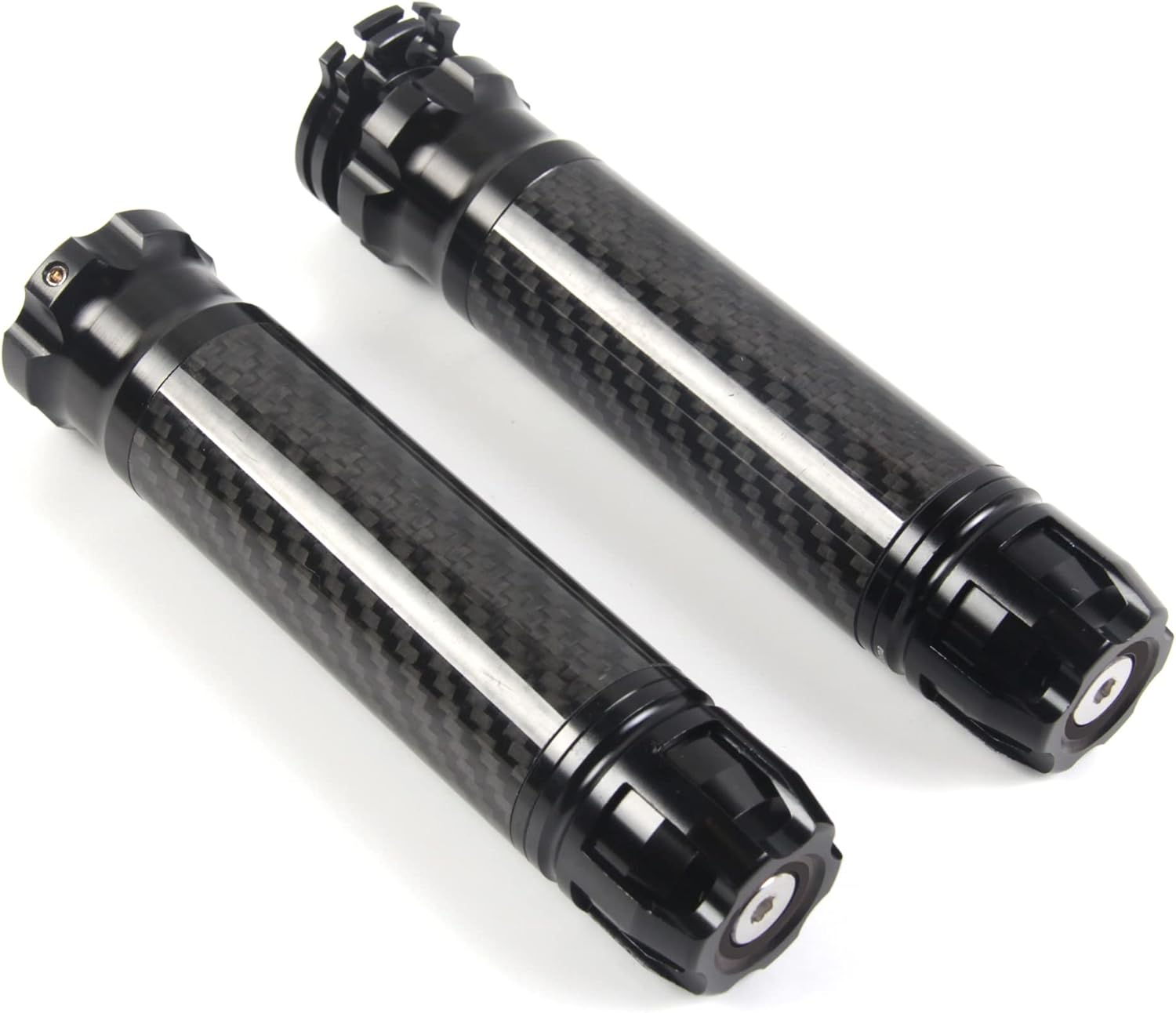 Arashi Motorcycle Universal Handlebar Handle Bar Grips Handgrips Hand Grips 7/8" 22mm for Honda Suzuki BMW Yamaha Kawasaki Triumph Ducati All Sport Bikes Black FZ1 FZ1000 BT1100 XJR1200 XJR1300