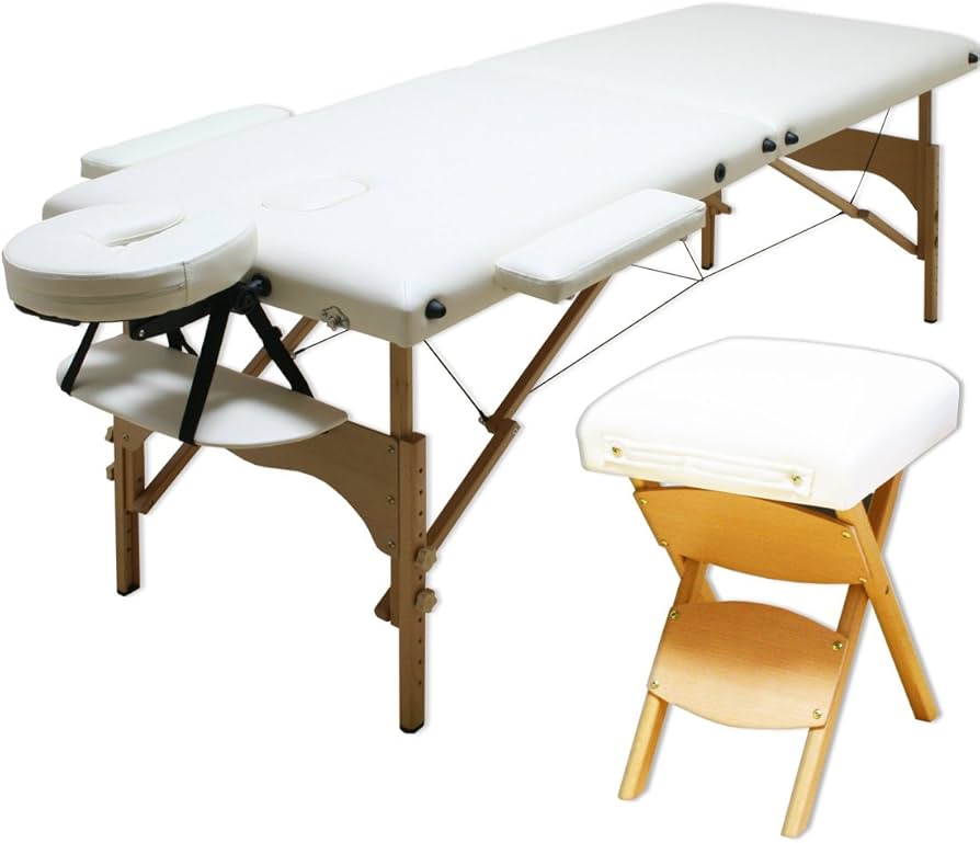 タンスのゲン マッサージベッド折りたたみ(アイボリー ) タンスのゲン マッサージベッド折りたたみ(アイボリー ) タンスのゲン