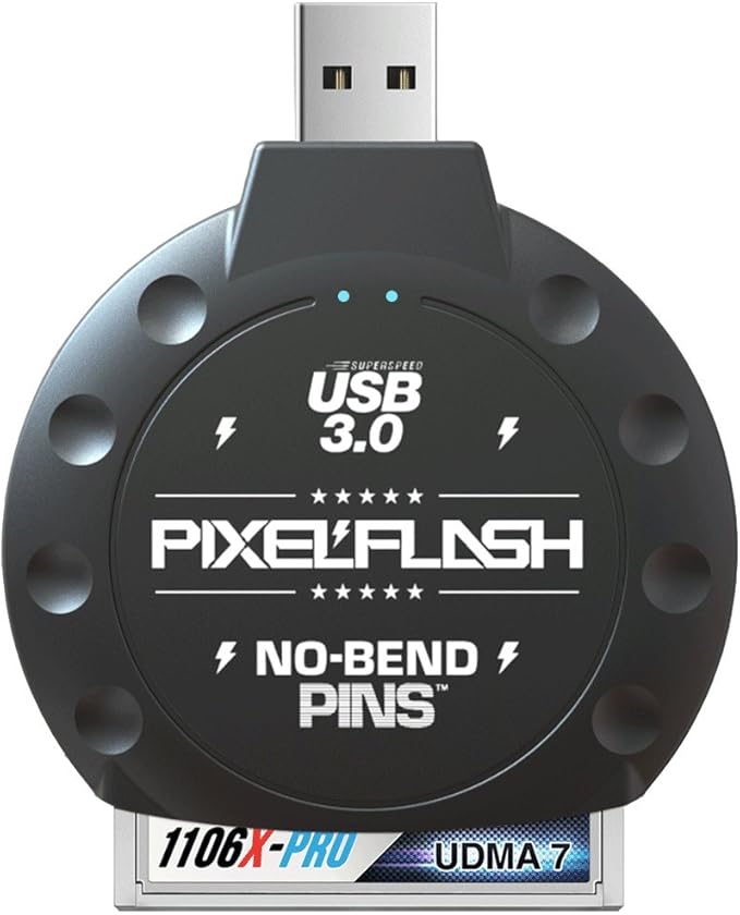 PixelFlash CF Card Reader Compact Flash Card Reader, USB
