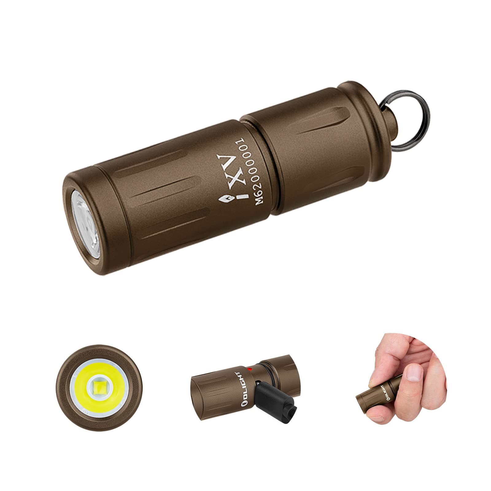 OLIGHT IXV I1R 2 Pro Eos 180 Lumens EDC Rechargeable Keychain Flashlight, Powered by Built-in Rechargeable Battery with Type-C USB Cable, Slim Mini Handheld Light for Everyday Carry