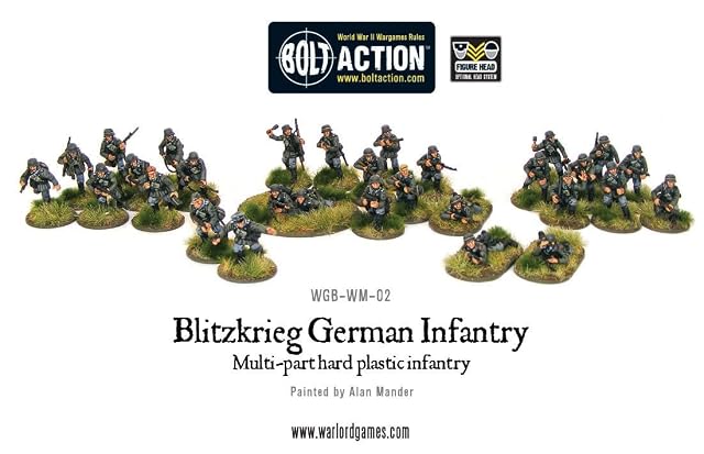 Foto 4 de 5 de Warlord Games Bolt Action World War 2 Blitzkrieg German Infantry Army Soldiers by Warlord Games