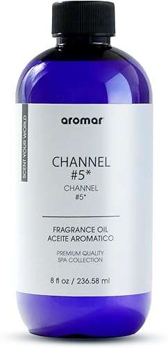 AROMAR Aceite de fragancia prémium Aceite esencial para difusores y aromaterapia en el hogar Canal #5-8oz