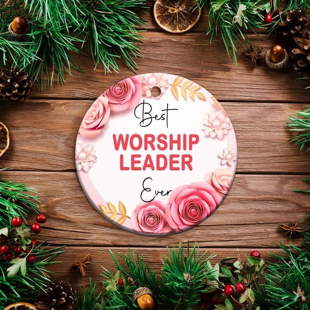 Miniatura 3 de Adorno colgante de cerámica con texto en inglés "Best Worker Proud of The Work You Do Worship" para mujeres y hombres, regalo de agradecimiento para