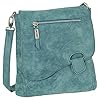 Ledershop24 Geschenkset – Handtasche Schultertasche Umhängetasche Wildleder-Imitat Used Look mit Riegelverschluss Farbe…