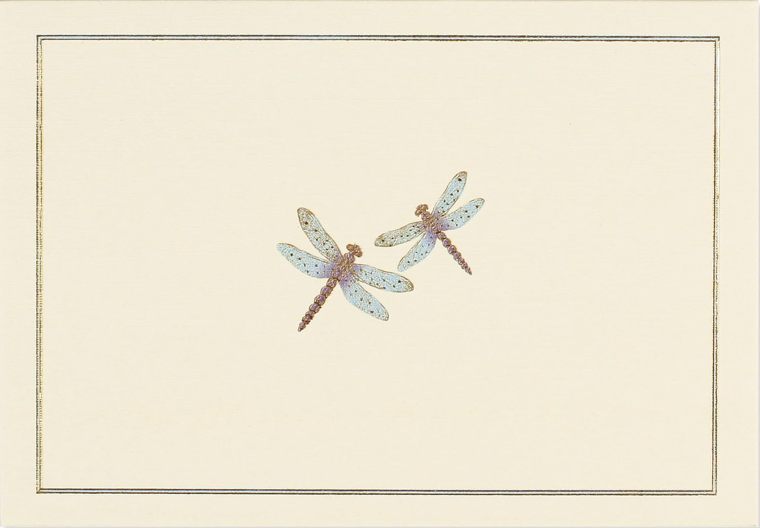 Blue Dragonflies Note Cards (14 Cards, 15 Self-sealing envelopes)