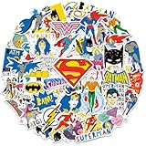 Superhero Stickers for Boys– 50PCS Cartoon Stickers for Kids, Teens, Adults – Sticker Waterproof for Laptop, Water Bottle, Phone, Skateboard, Scrapbook, Party Favors, Gifts