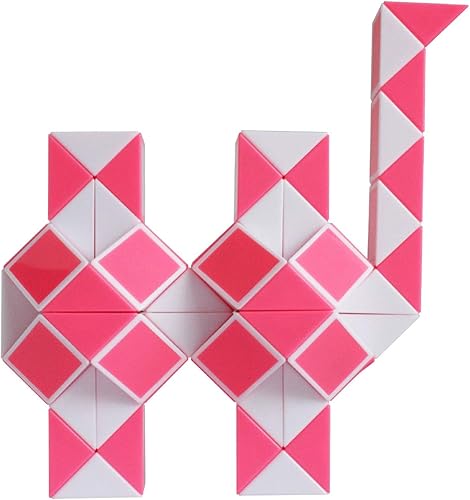 Mipartebo Rompecabezas de cubo mágico de serpiente giratoria, 72 cuñas, tamaño grande, juguetes de serpiente, regalos de fiesta para niños, adultos