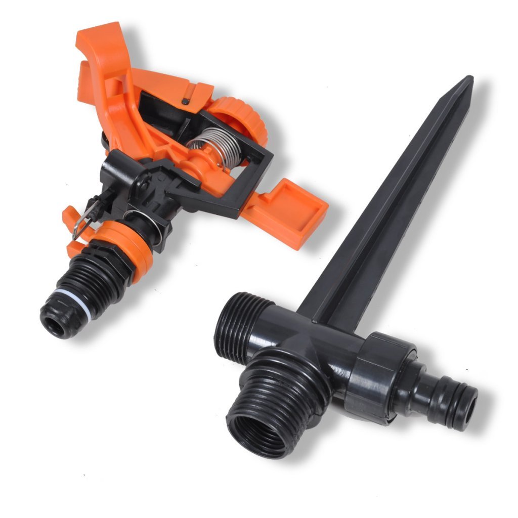 Festnight Impuls-Rasensprenger Sprenger Sprinkler Impulsregner (6er-Set) Spritzbereich 20 m