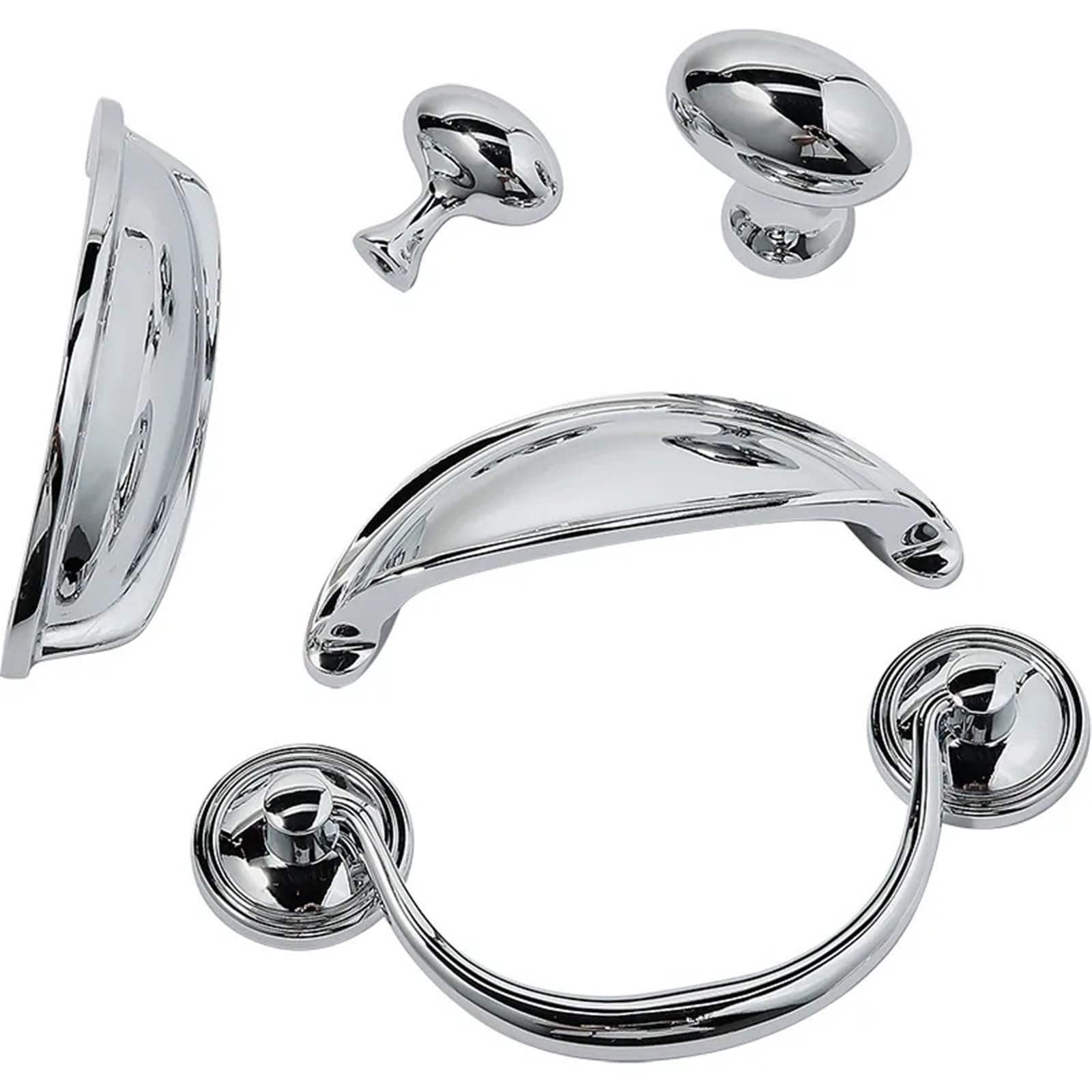 Kdhcvkz Silver 96Mm 1Pcs Silver Shell Drawer Pulls For Modern Minimalist High-End Cream-Style Cabinets Wardrobes Dressers Furniture Hardware(Silver 96Mm)