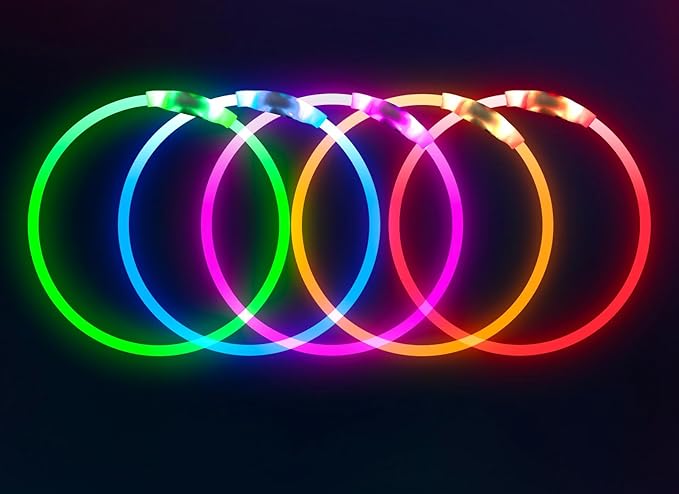Collar Luminoso para Perro Recargable USB BSEEN - Azul miniatura 7