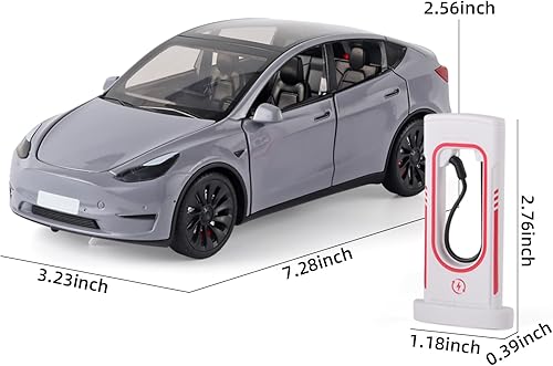 Miniatura 2 de OANMYJJO Toy Cars Y 124 Zinc Alloy Diecast Metal Model Car, Pull Back Toy Model with Light and Music, Suitable for Children Aged 3 and Above as