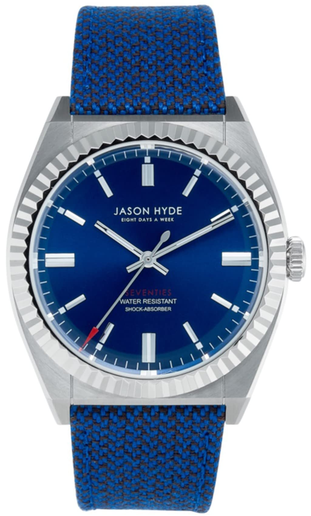 Jason Hyde uno orologio Uomo Analogico Al quarzo con cinturino in tessuto JH10030