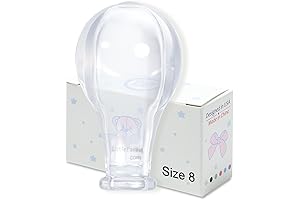 LittleForBig Adult Colorful Transparent Candy Gloss Replacement Pacifier Nipples