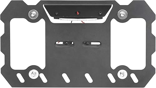 Miniatura 5 de Hooke Road Soporte de montaje de placa de matrícula con grillete en D con luz LED blanca para Jeep Wrangler CJ YJ TJ JK JL Gladiator JT 1955-2025