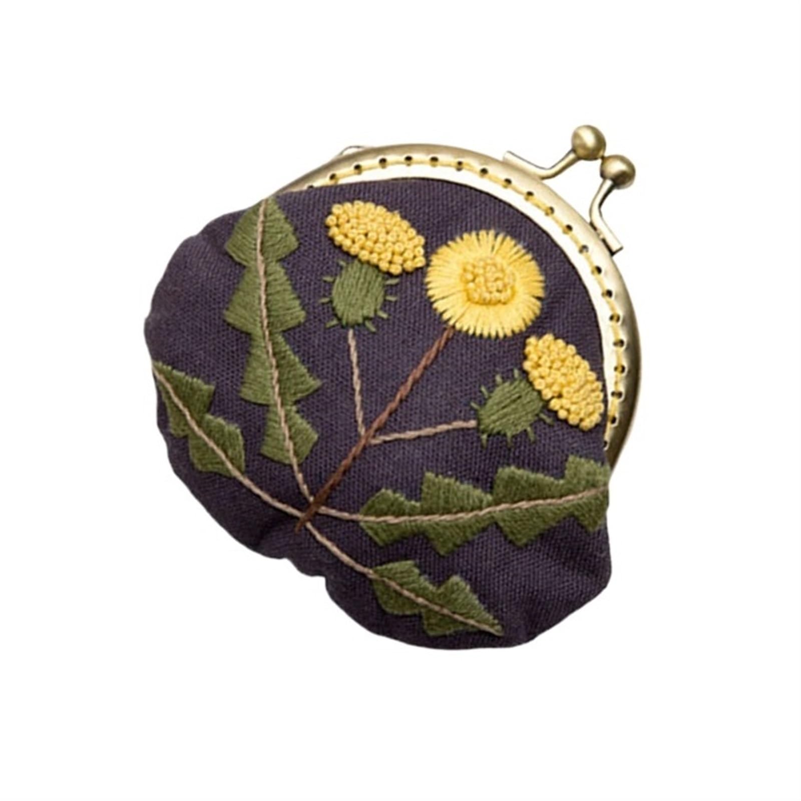 Kit de bordado para mujer, herramientas de diseño de flores para manualidades, juego completo para principiantes, incluye organización de cartera, perfecto para proyectos creativos