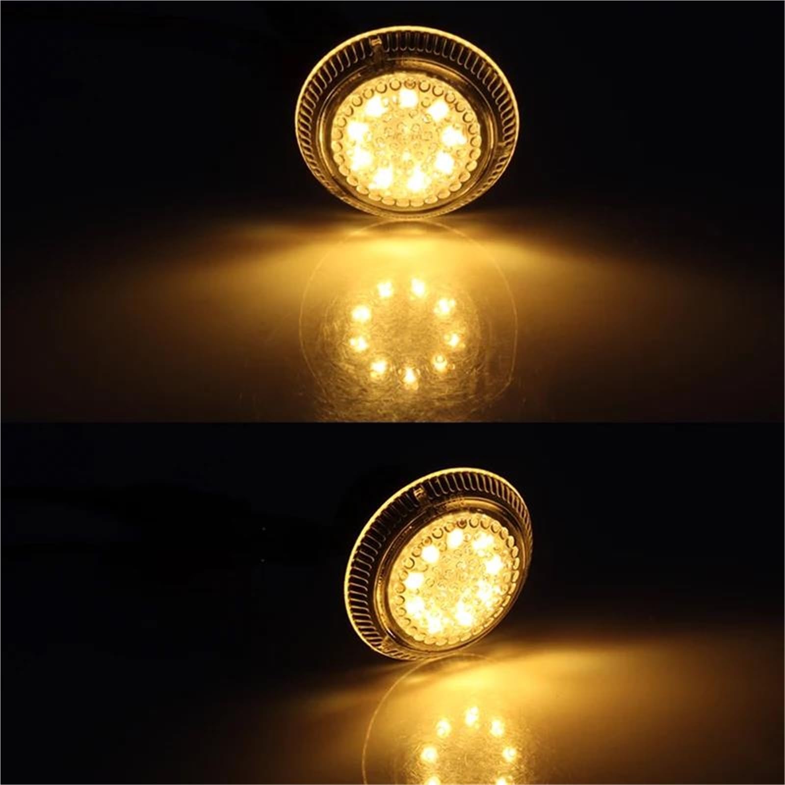 Specchietto Retrovisore Luci Blinker Per Ford Per Transit Per T10 2010-2021 Luci Posizione Laterali LED 12V Paraurti Anteriore Indicatore Direzione Parafango Laterale Automatica(Clear Lens)