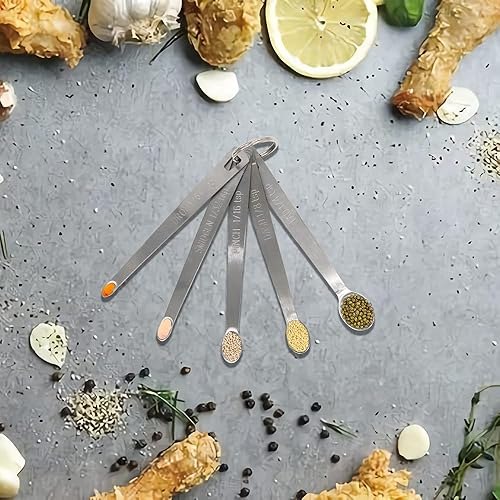 Miniatura 5 de 2 cucharaditas de 14 cucharadita (14 cucharadita  112 cucharadas  0.0 fl oz  1.25 cc  0.04 onzas) cuchara medidora única, cucharas medidoras