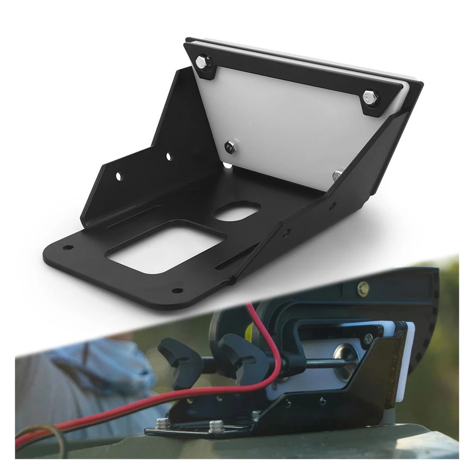 Motores fuera de Borda, Motor de pesca con curricán Montaje en espejo popa Soporte motor para soporte Moldeado 5 mm espesor