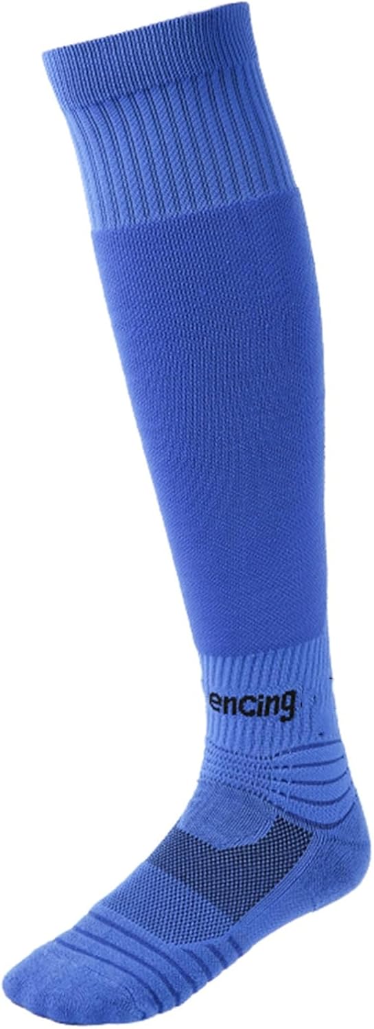 1 Pairs Fencing Socks, Comfortable Support Athletic Stockings, Adult Kids & Youth, Over The Knee, Moisture Wicking, Breathable(Purple,Small)