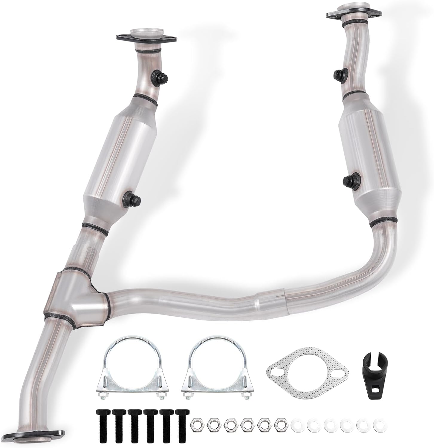 Catalytic Converter Kit Compatible with Explorer Sport Trac 2007-2010, Explorer 2006-2010 & Mountaineer 2006-2010,4.6L V8 engine, Reference OE: 643056 16429 30525 EPA Compliant