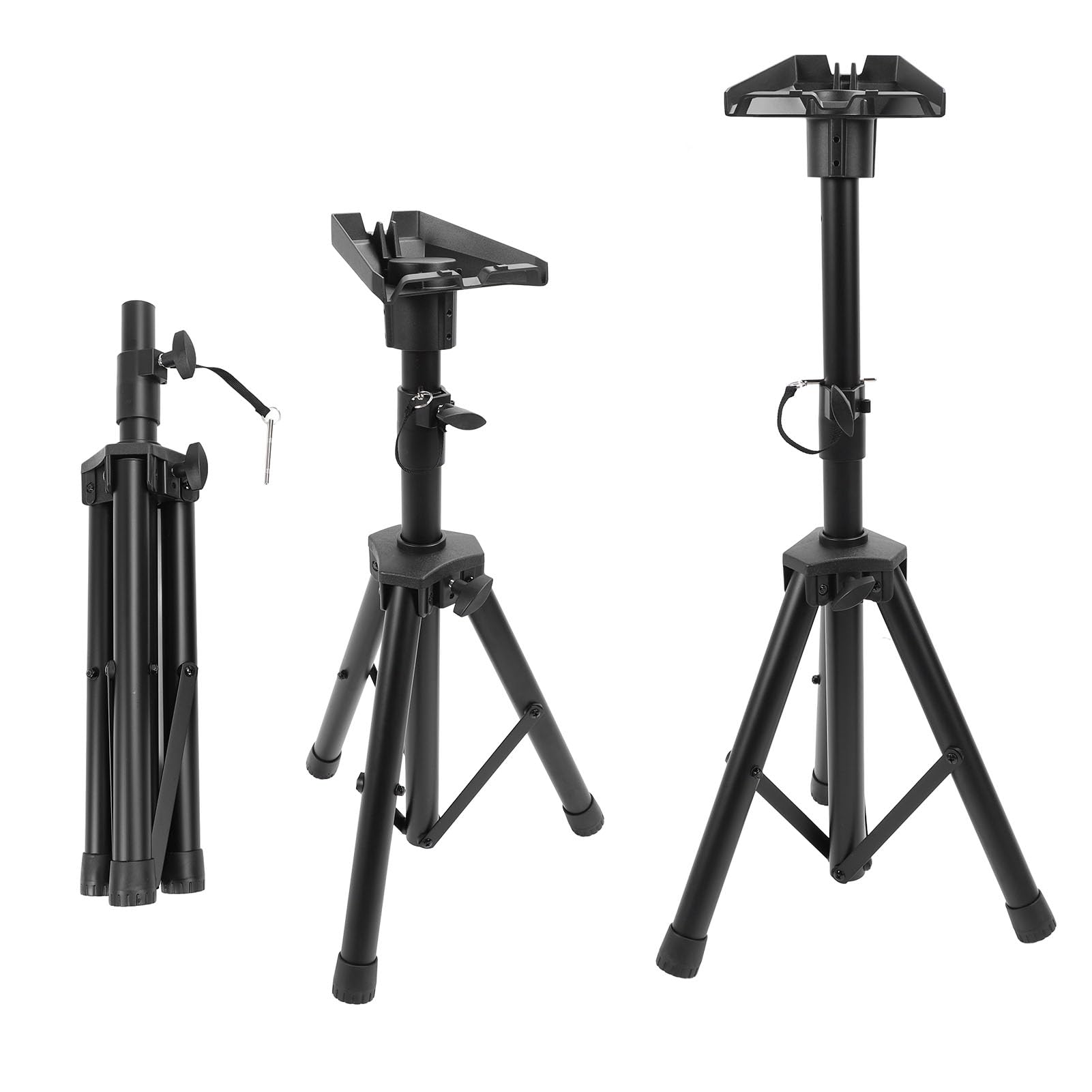FTVOGUE Soporte Rectangular para Trípode para Satélite, Kit de Montaje de Metal Portátil con Ajustable de 2,2 a 4,4 Pies para Acampar, RV, Viajes, Patio, Internet, Antena Parabólica