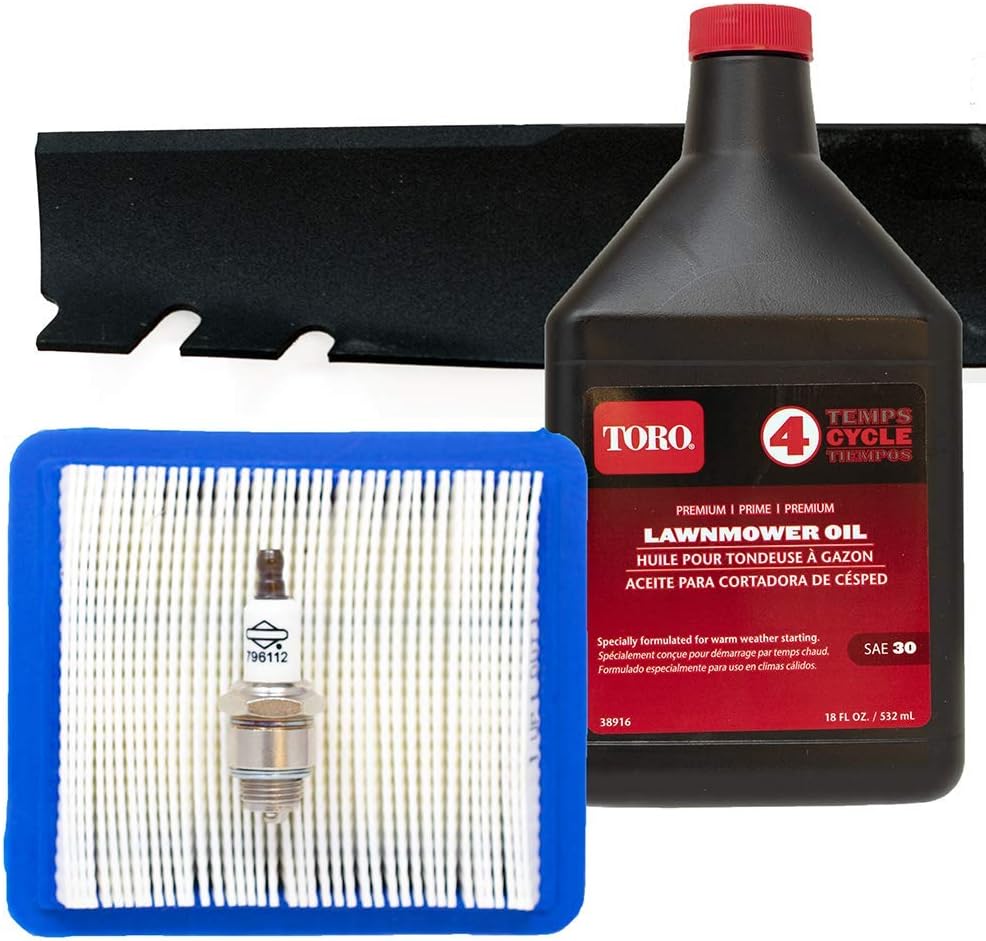 Toro Recycler Blade 131-4547-03 with Briggs & Stratton Engine Tune-Up Kit : Patio, Lawn & Garden