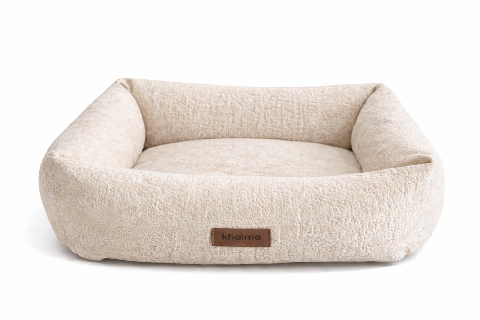 Cama Perro Desenfundable, Grande, Mediana Y Pequeña. – Cama para Perro de Fácil Limpieza, Fabricación Española, con Acabados Premium y diseño. (Beige, Mediano)