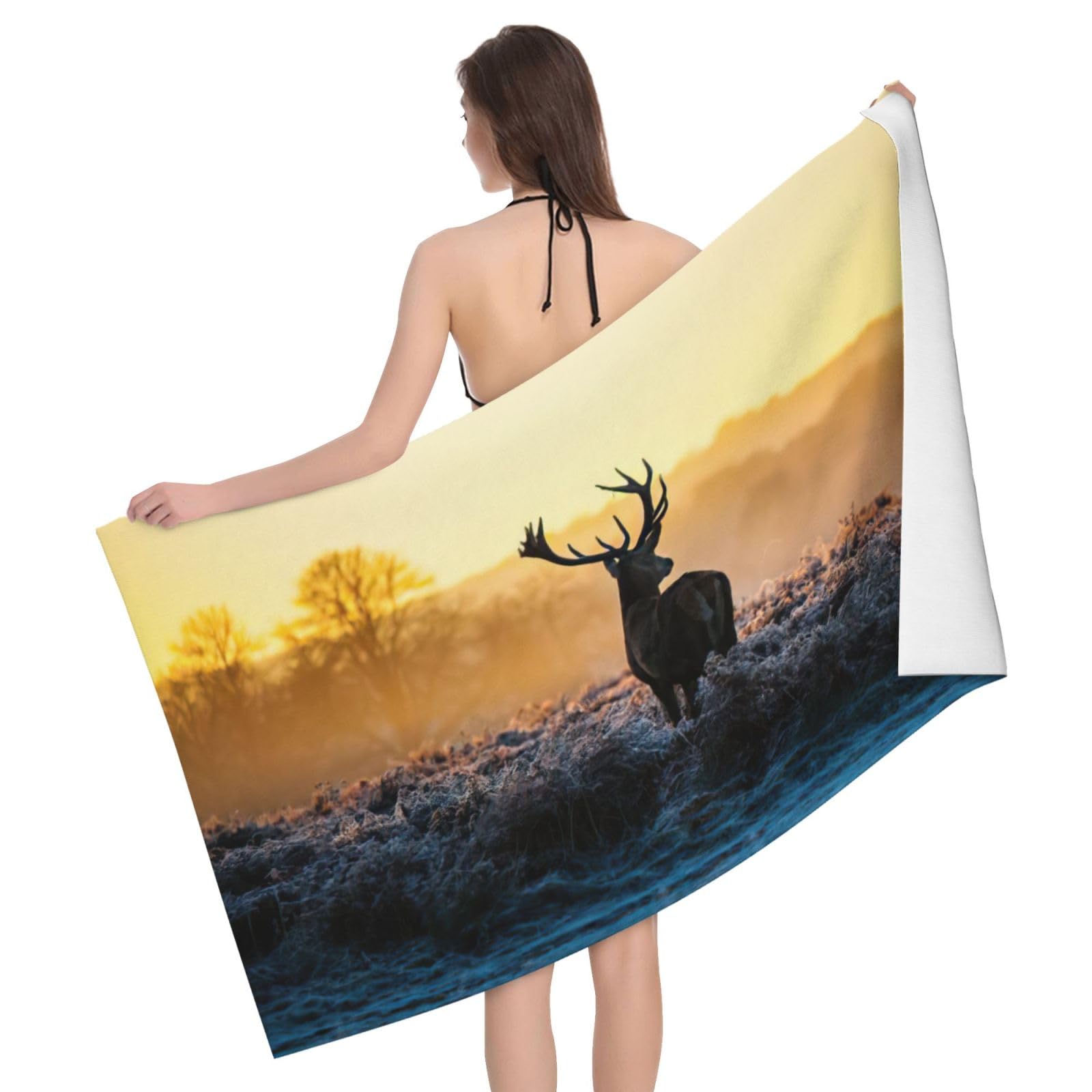 Serviette de bain microfibre pour le yoga et le fitness en salle