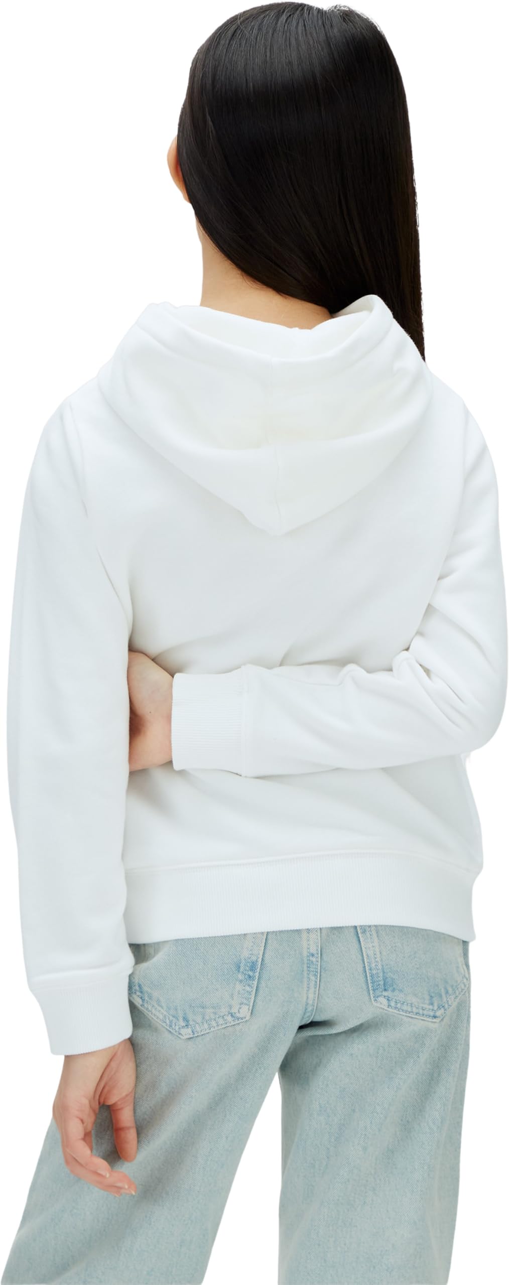 Calvin Klein Inst. Logo Reg. Terry Hoodie Lv1cksjb38 Felpa con Cappuccio Unisex - Bambini e Ragazzi