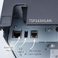 Vista 3 de Star Micronics TSP143IIIBi - Impresora de facturas con Bluetooth para iOS, Android y Windows con cortador automático y fuente de alimentación Blanco