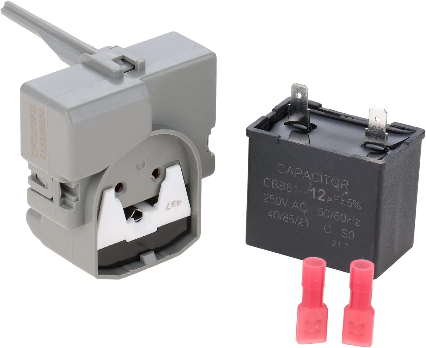 W10197428 W10189190 TSD2 Refrigerator Start Device & W10662129 Compressor Capacitor, Compatible With Whirlpool Kenmore Electrolux Refrigerators & Freezer W2319792 W10197428 W10662129 241941003