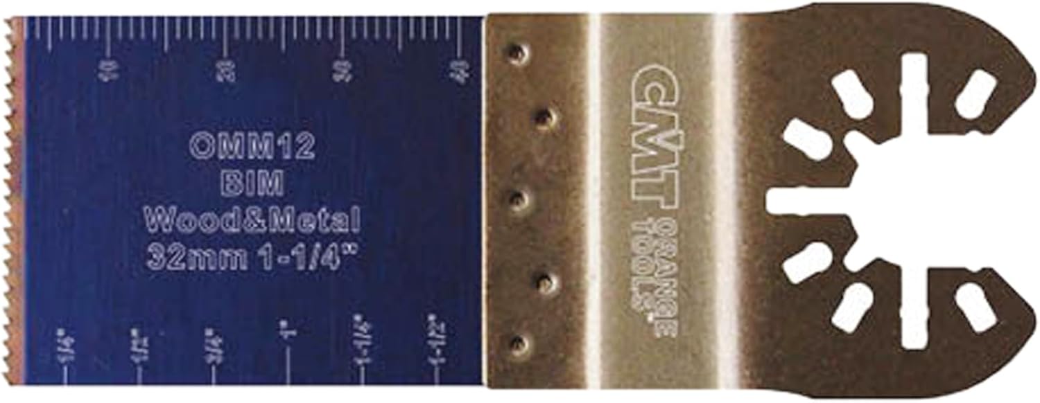 CMT OMM12-X1 Plunge & Flush-Cut Blade For Wood & Metal Quick Release Oscillator Multicutter,