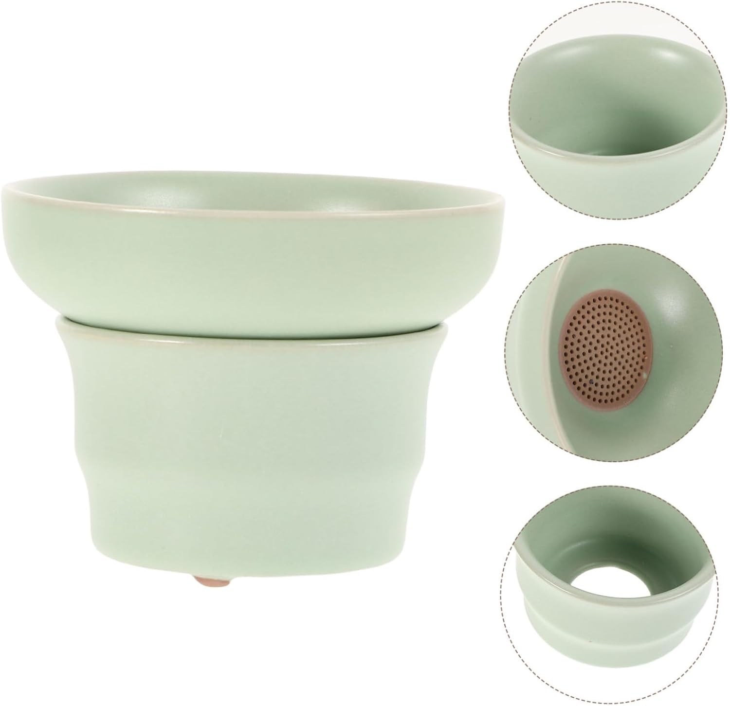 Ceramic Tea Infuser Strainer Tool for Loose Tea Easy to Clean Design for