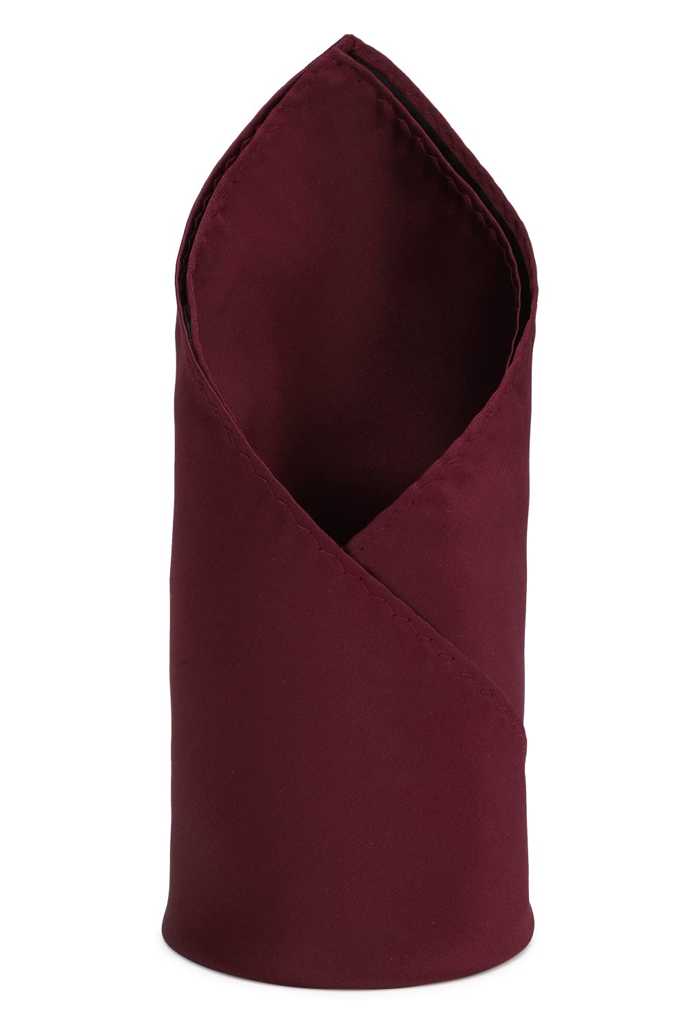 Peter England Polyester Men Maroon Solid Casual Style Formal Pocket Square, Free Size