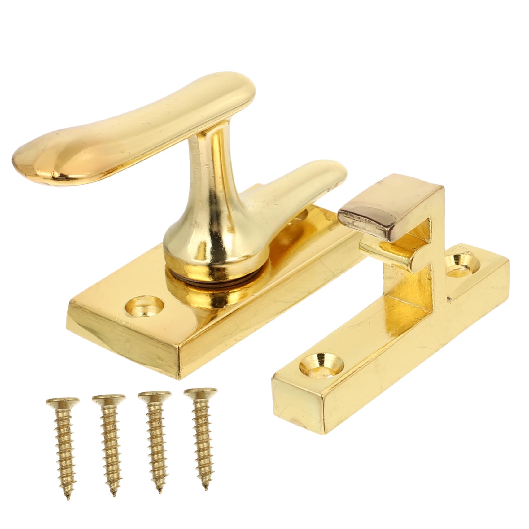 OSALADI 3piezas Cerradura De Seguridad De Metal Para Puertas y Ventanas Pestillo Para Puertas De Madera Fácil Instalación Brillante Protección Antirrobo Para Hogar y Hotel