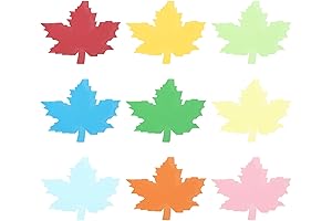 PATIKIL Bulletin Cutouts Paper: 108 Pcs Maple Leaf Shaped Bulletin Board Paper Cut Outs Decorations