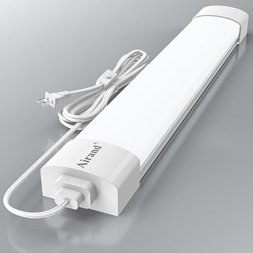 Miniatura 8 de Luz LED de garaje de 5 pies con cable de enchufe, luces LED impermeables de 5000 K para debajo del gabinete, luces de tubo de iluminación de 45 W