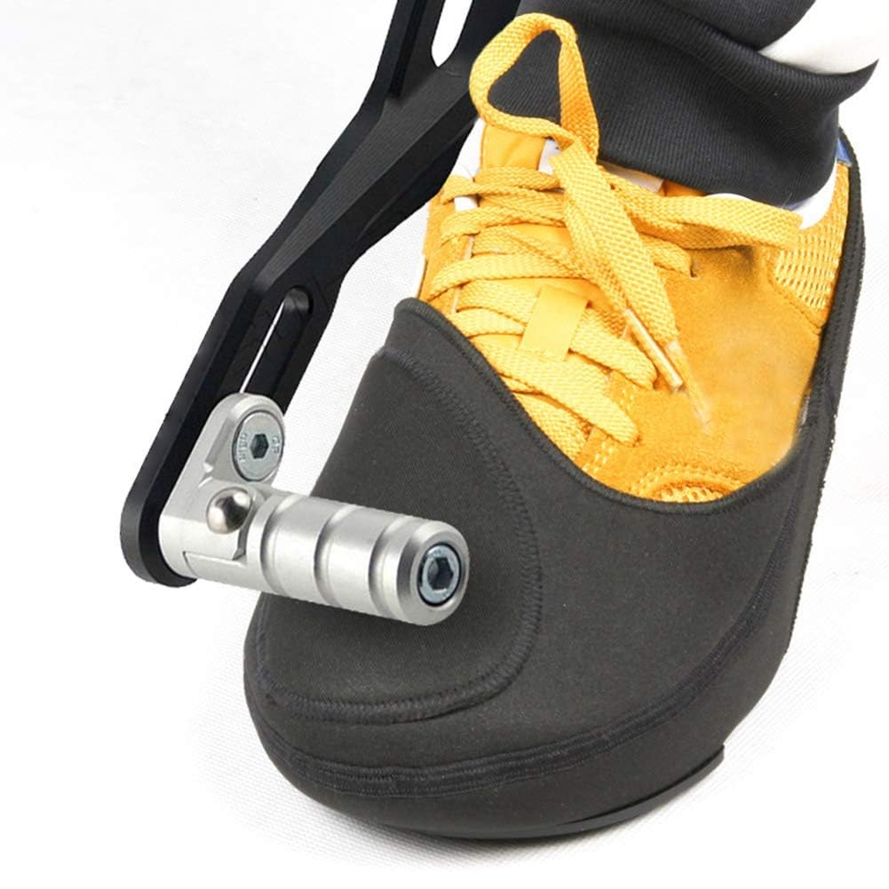 Bike Gear Shifting Protector, Gear Shifter Shoe Protector Rider Bike, Shoe Protector for Bike Gear, Motorcycle Shoe Guard for Daily Commuting and Long-Distance Riding, Black Color Single Piece-image-35