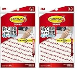 スリーエム(3M) 3M 両面テープ はがせる 粘着テープ Lサイズ 40枚 コマンド タブ CMR4-40 (× 2)