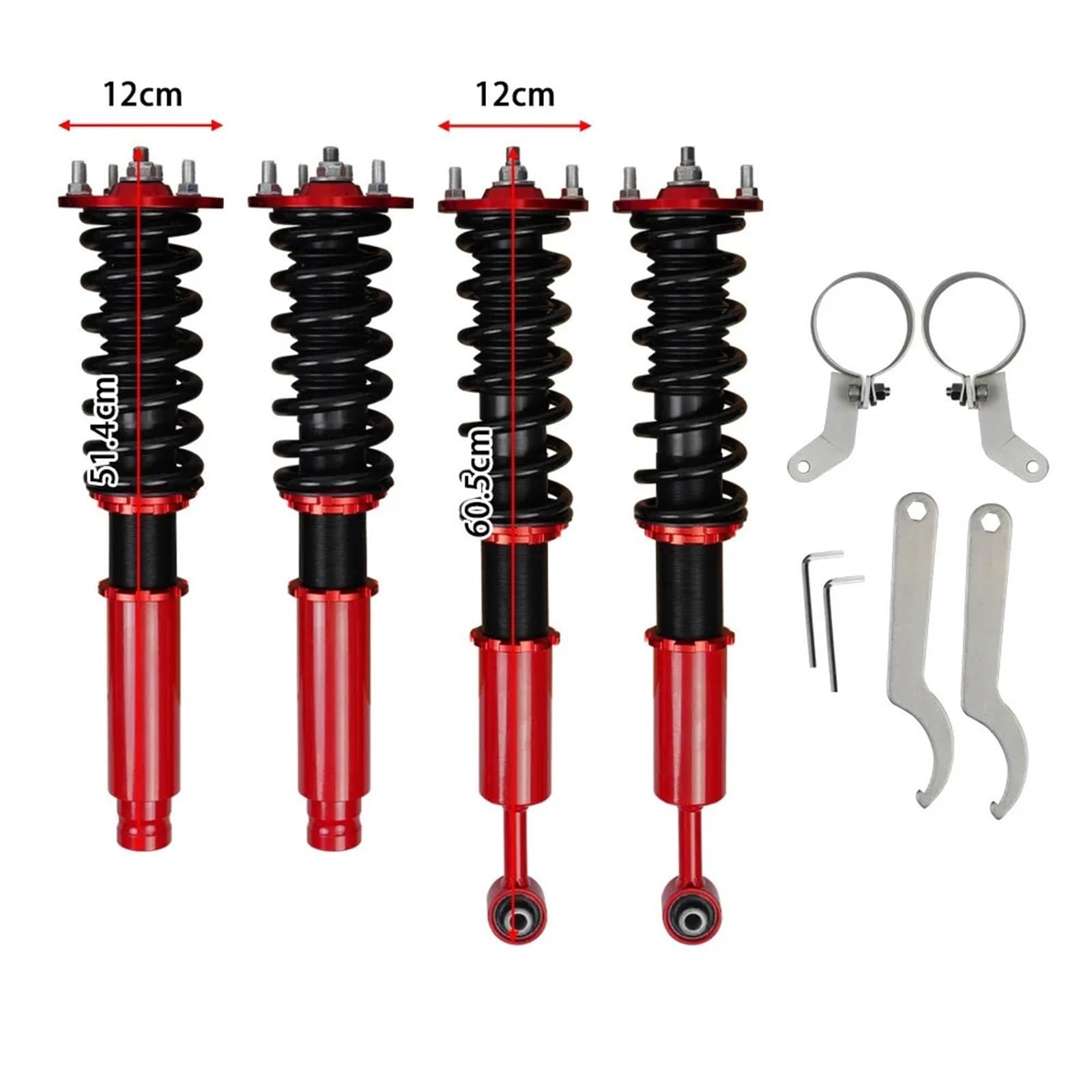 Amortyzatory samochodowe Pasuje do Honda Accord Acura TSX Wysokość sprężyna amortyzatora rozpórki obniżenie regulowane zawieszenie Coilovers(Gold)