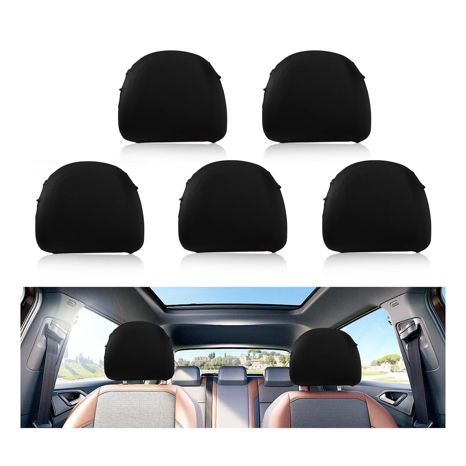 XMBTVAUMN Car Headrest Covers, for Kia Sportage NQ5 2023-2026 Elastic