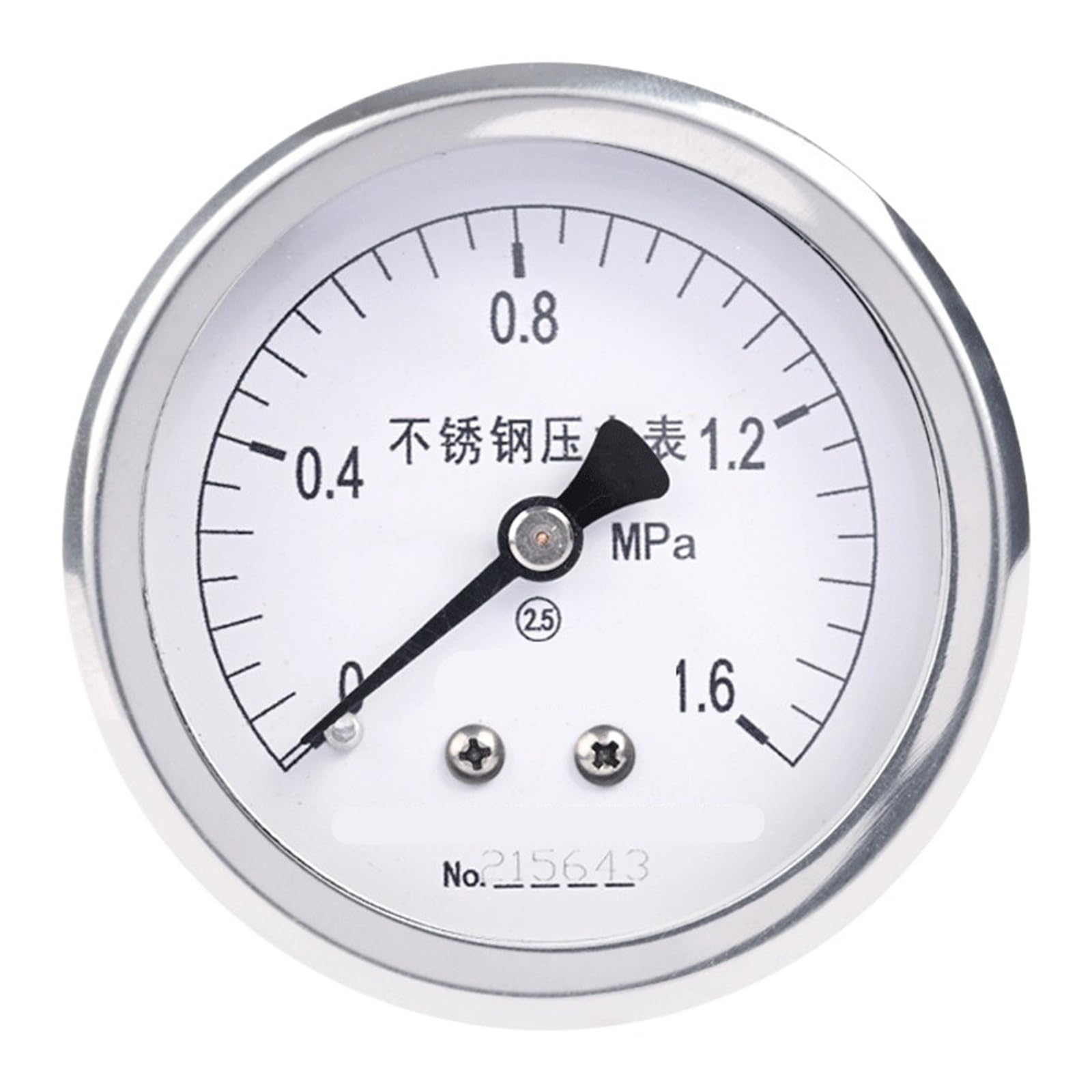 Manomètre axial en acier inoxydable Y-60BFZ haute précision - 2