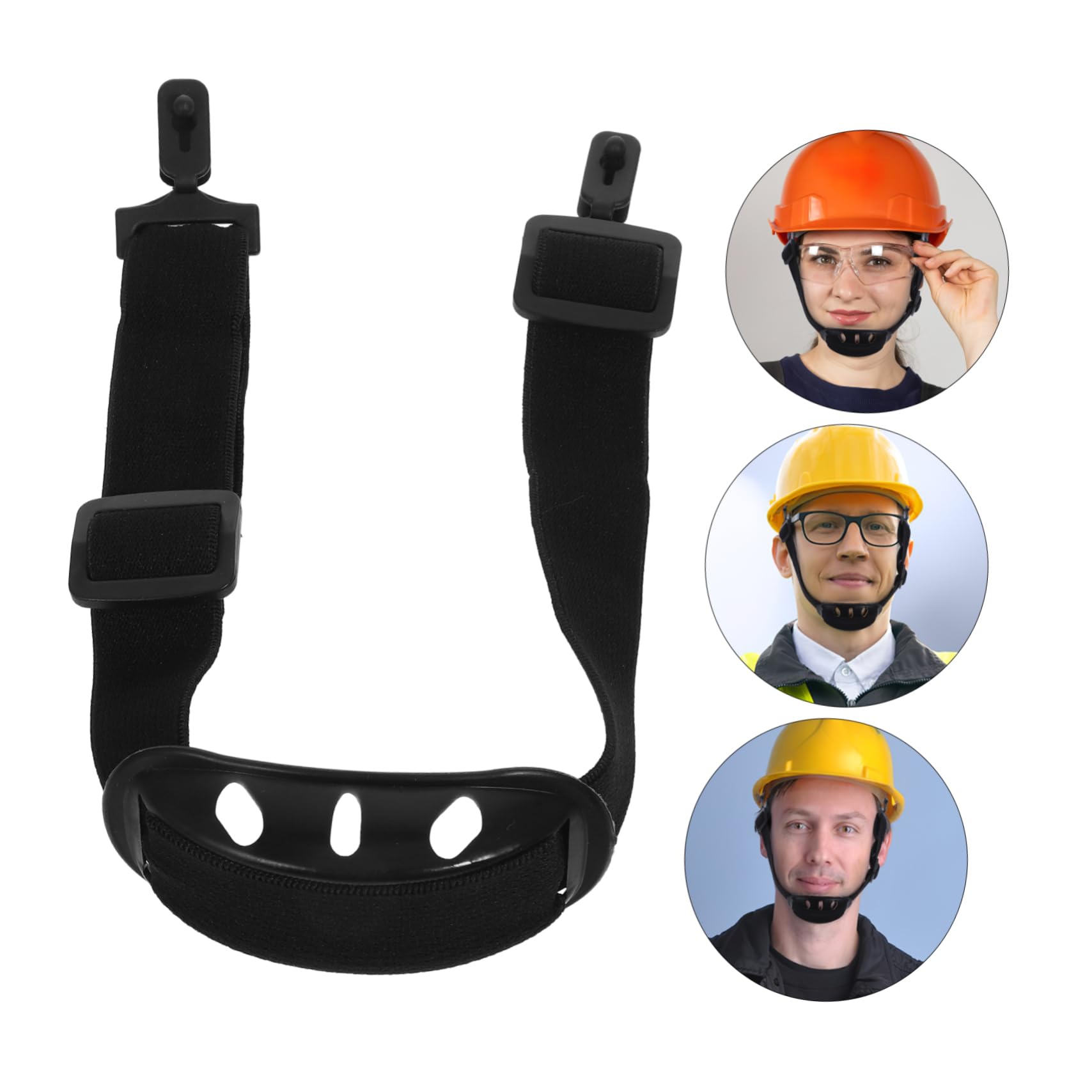 VILLCASE Helm Kinnriemen Abdeckung Kinngurt Helmzubehör Schwarz Band Universelle Schutzhelm-kinnriemen Kinnriemen Für Hüte Ersatz-kinnriemen Kinnriemen Für Schutzhelme Gummi