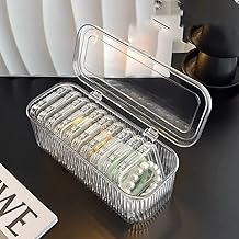 Shubh Empire Kart Acrylic Jewelry Organizer Box Set with 10 Mini Storage Boxes | Transparent Jewellery Storage Case for Earrings, Rings, Necklace | Travel Jewelry Organizer for Women & Girls