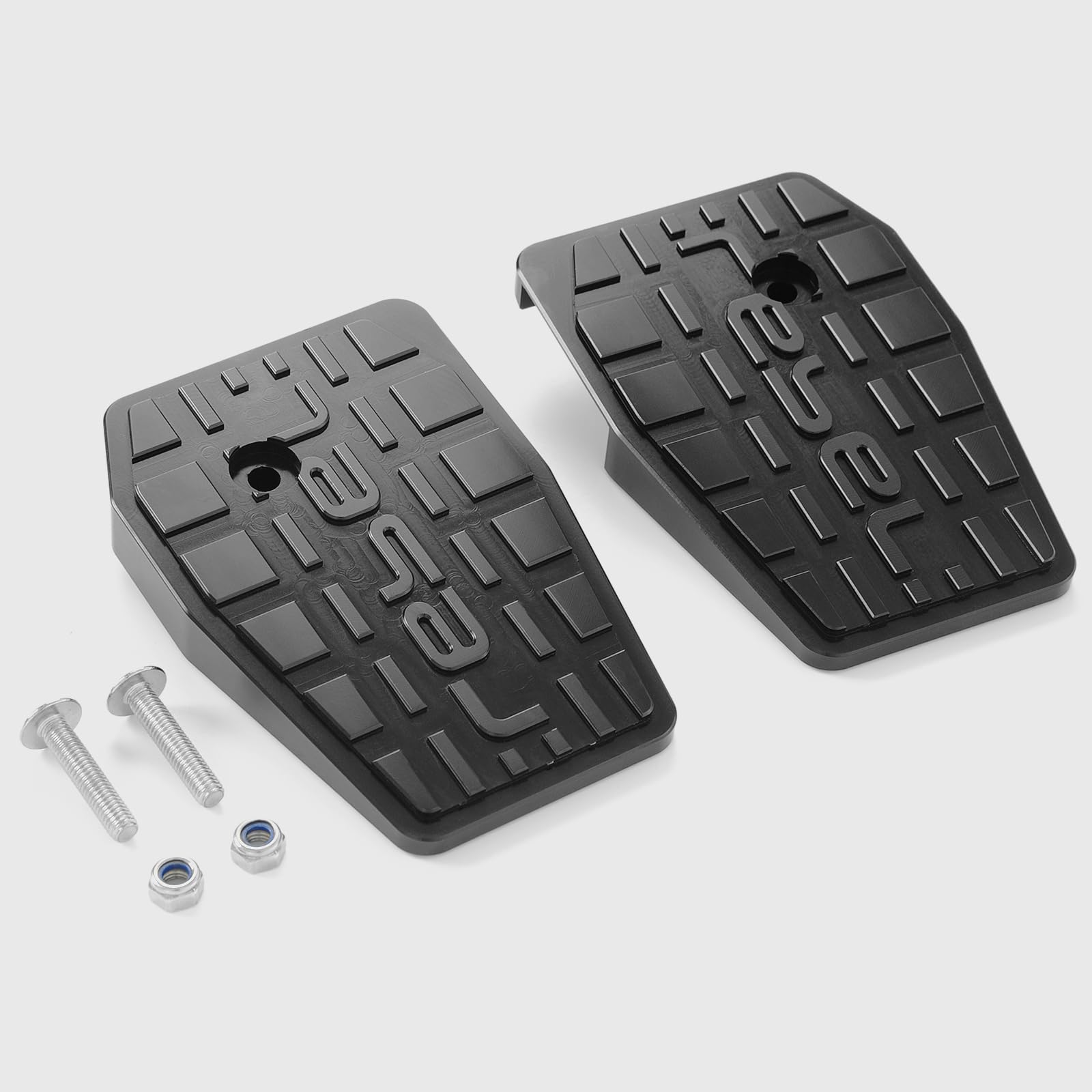 WOOGA Motorrad breite Fußrasten Pedale Rest Fußrasten Dielen Zubehör Für Ho&n&da Rebel 250 Rebel CMX 500 Rebel 300 CMX 250 CMX 500 CMX 300 2017-2025 (Schwarz)