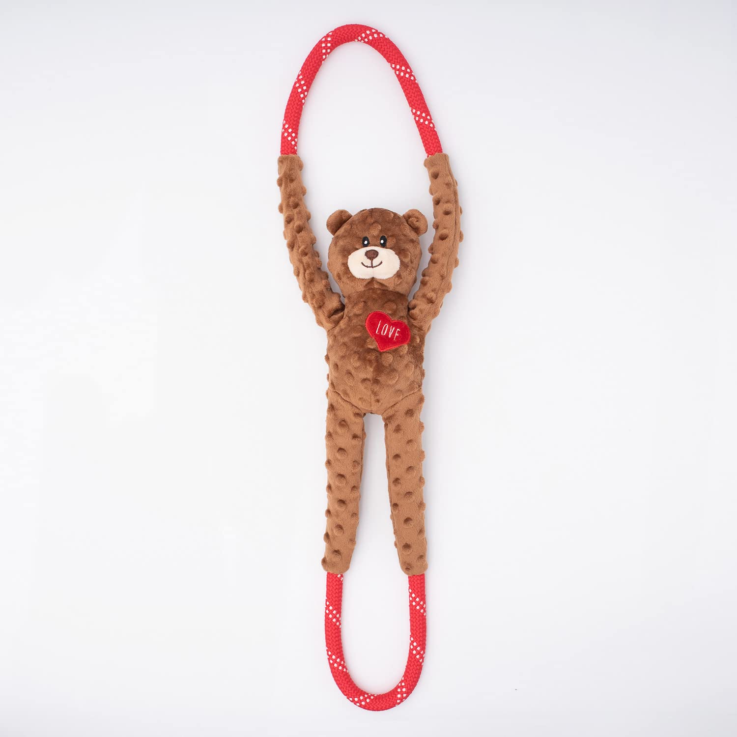 ZippyPaws Valentine's RopeTugz - Bear