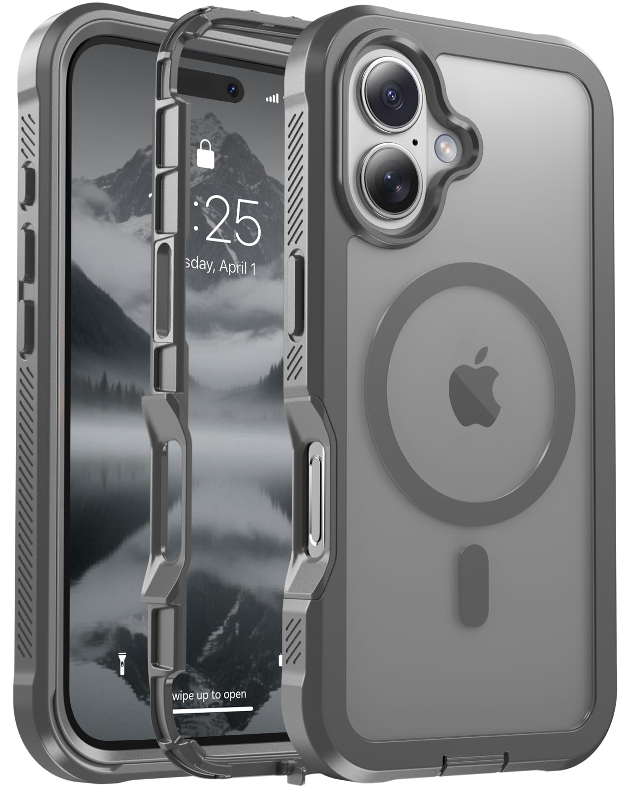 jaroco iPhone 17磁吸防摔保护壳 灰色