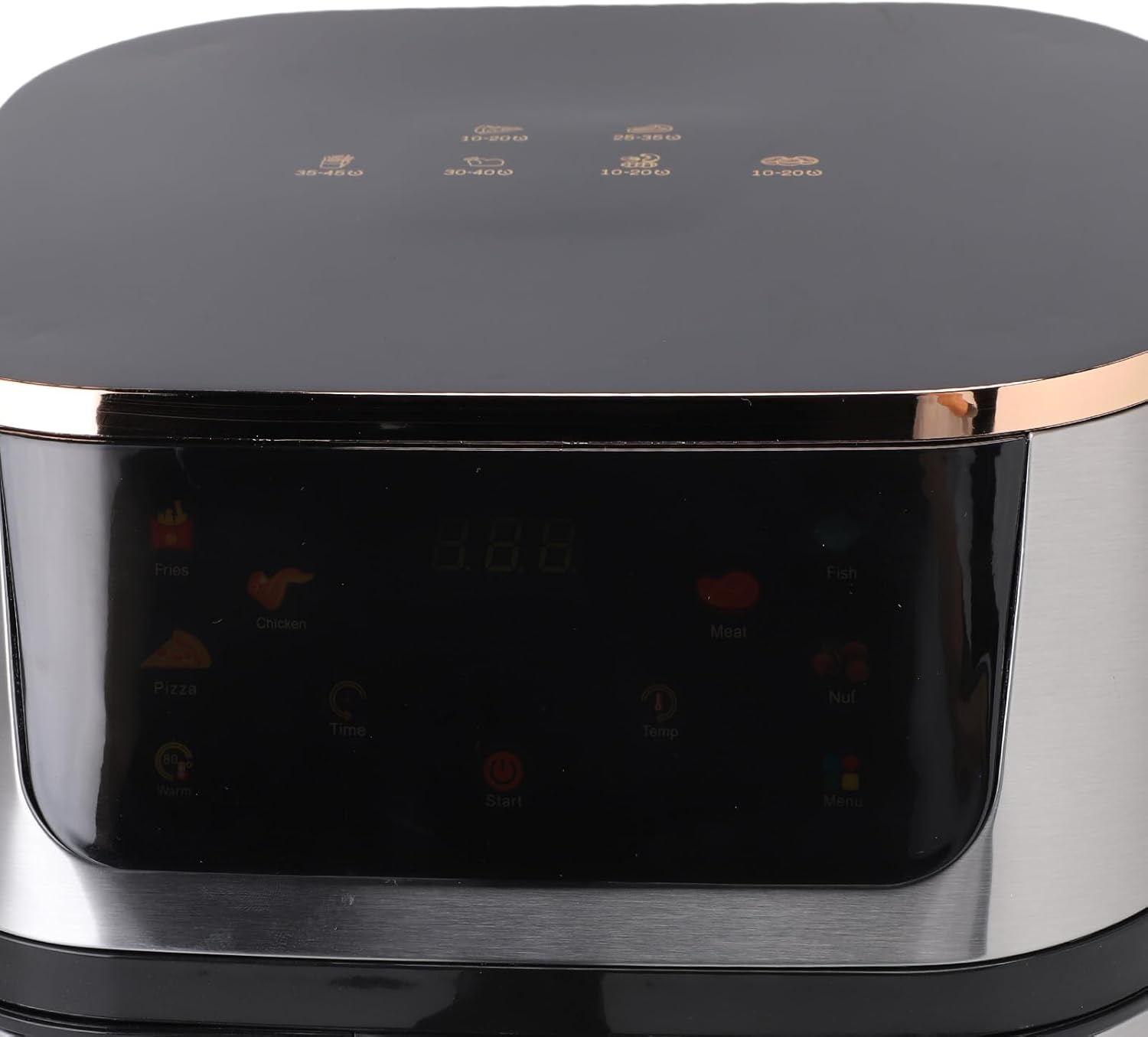 12L Large Capacity Multifunctional Oilless Fryer with Touch Screen Visible Window for Kitchen Cooking (US Plug 110V)