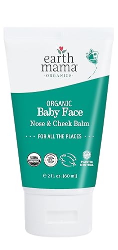 Earth Mama - Bálsamo orgánico para la nariz y mejillas para la piel seca  Alternativa natural de gelatina de petróleo 2 onzas líquidas